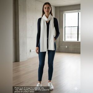 Chic White Women's Super Soft Scarf
